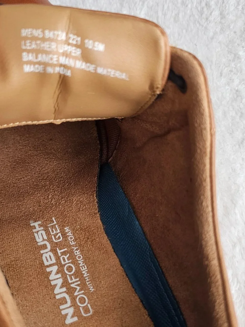 Brown leather Nunn Bush Comfort Gel Shoes